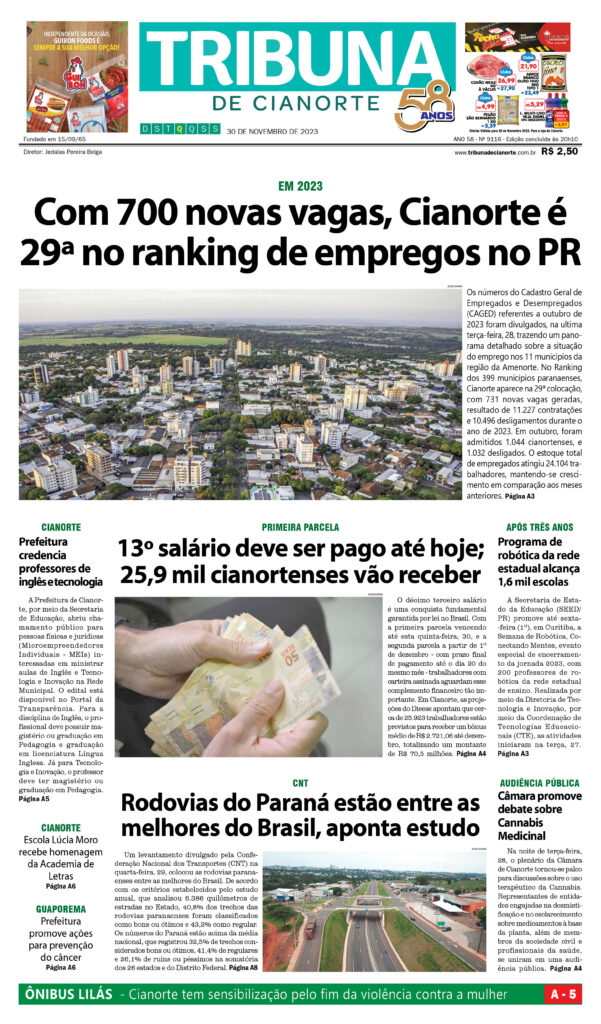 Capa Tribuna De Cianorte